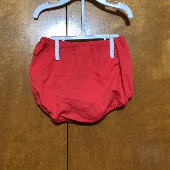 LAST CHANCE- 2T Poinsettia corduroyed Holiday Dress with “undies” - Picture 8 of 11